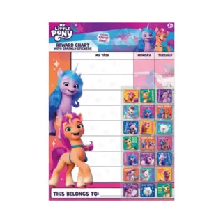 My Little Pony Reward Chart With Sparkly Stickers