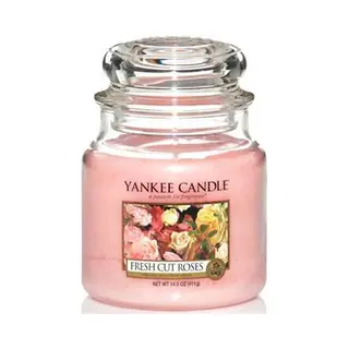 Yankee Candle Fresh cut Roses wax candle Cylinder Musk Pink 1 pc(s)