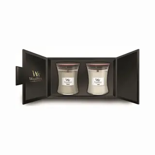 WoodWick Giftset 2 Medium Jar wax candle Round 2 pc(s)