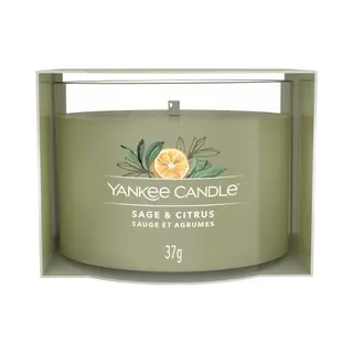 Yankee Candle Sage & Citrus wax candle Round Green 1 pc(s)