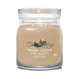 Yankee Candle Amber & Sandalwood wax candle Cylinder Amber, Cardamom, Wood Brown 1 pc(s)