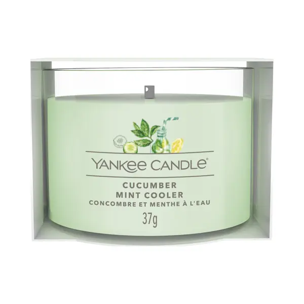Yankee Candle Cucumber Mint Cooler wax candle Round Cucumber, Eucalyptus, Grapefruit, Jasmine, Lemon, Orange, White musk Green 1 pc(s) thumbnail