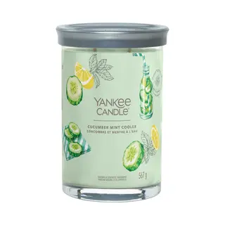 Yankee Candle Signature kaars Cylinder Komkommer, Citroen, Munt Groen 1 stuk(s)
