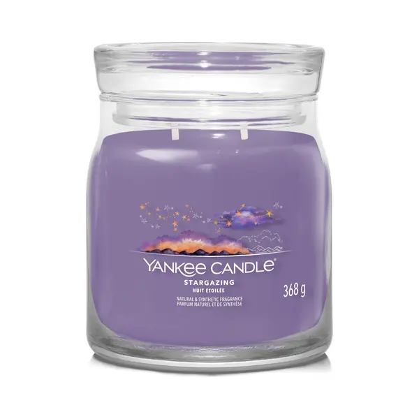 Yankee Candle Stargazing wax candle Cylinder Floral Purple 1 pc(s) thumbnail