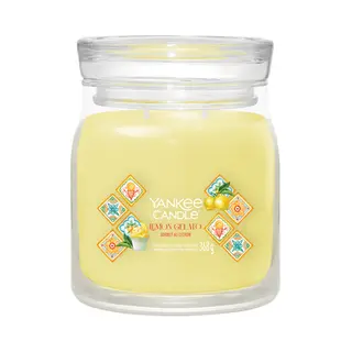 Yankee Candle Lemon Gelato kaars Rond Citroen Transparant, Geel 1 stuk(s)