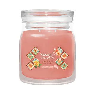 Yankee Candle Capri Glow wax candle Round Orange, Transparent 1 pc(s)