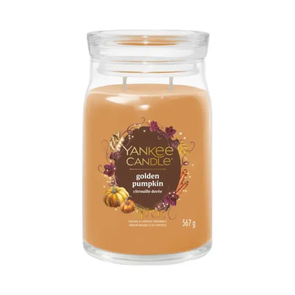 Yankee Candle 2653156E wax candle Round Pumpkin Orange, Transparent 1 pc(s) thumbnail