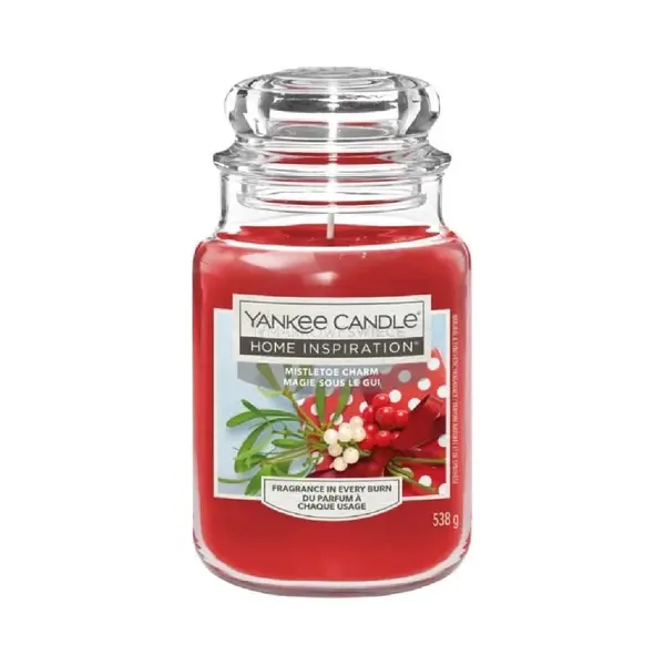 Yankee Candle Home Inspiration - Mistletoe Charm Large Jar - 150 Branduren thumbnail