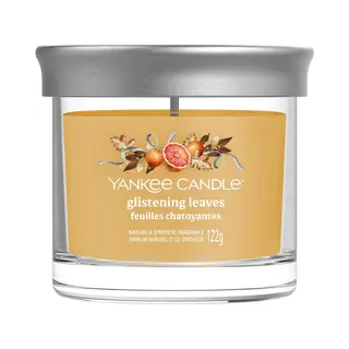 Yankee Candle Glistening Leaves kaars Cylinder Geel 1 stuk(s)