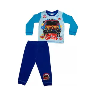 Brandweerman Sam - Pyjama - Blauw - Fireman Sam - Kinderpyjama - Maat 86/92
