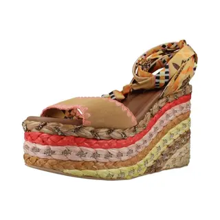 Kurt Geiger London Chelsea Scarf Wedge Sandalen - Dames - Multi - Maat 38