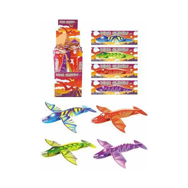 Henbrandt Uitdeelcadeautjes - Fighter Gliders - Model, Dinosaurussen In Display (48 Stuks) thumbnail