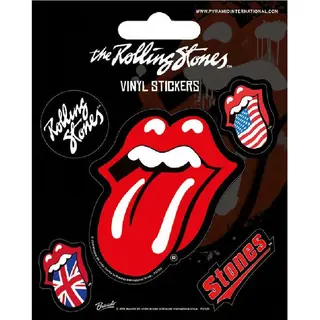 Pyramid International Rolling Stones - Tongue, Vinyl-Aufkleber, 10 X 12.5 Cm