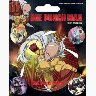 One Punch Man, Vinyl-Aufkleber, 10 X 12.5 Cm, Mehrfarbig