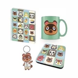 Pyramid International Nintendo - Animal Crossing New Horizons - Geschenkset - Mok, Notitieboekje, Onderzetter En Sleutelhanger