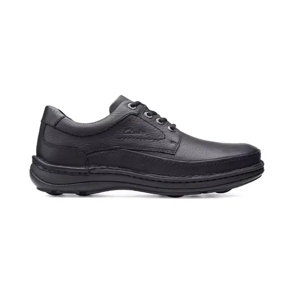 Clarks Nature Three - Heren Veterschoen - Zwart - Maat 41.5 (Eu) 7.5 (Uk) thumbnail