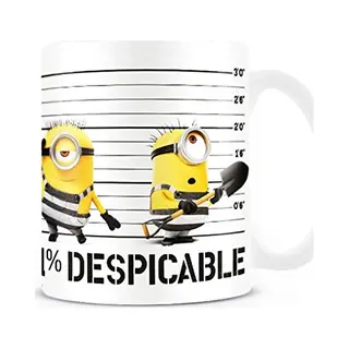 Minions Despicable Me 3 Cup White Yellow Black