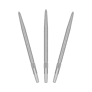 Target Darts Swiss Point Slk Luke Littler Dart Points (3 Pack Set Of Tips) 42MM – Silver | Rough Textured Dart Points, Replacement Steel Dart Tips,