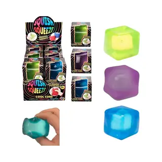 Retail ready Ice Cube Mega Stressbal - 2 Pack - 5 Cm Groot - Fidget - Squeeze - Fopartikel - Schoencadeautje - Relax