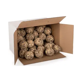C J Wildlife Cj Wildlife 50st Vetbollen Voor Vogels - Aanbevolen Door Vogelbescherming Nederland - Mezenbollen Zonder Net - 80 Gram Per Bol - Vogelvoer