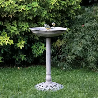 C J Wildlife Cj Wildlife Vogeldrinkschaal Voor Tuinvogels - Weissensee - Vogelbad Op Voet - Waterschaal Op Sokkel - Drinkschaal Voor Buiten - 100% Gerecycled