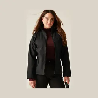 Regatta Womens Uproar Soft Shell Jacket, Black (All Black), 8 Eu