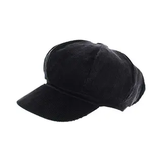 Zac's Alter Ego Vintage Corduroy Newsboy Cap/Baker Boy Hat - Selection Of Colours Black