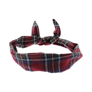 Zac's Alter Ego Tartan Print Wire Headband