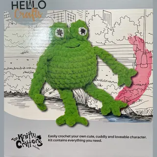 Knitty Critters Cheeky Chums - Froggy, Green