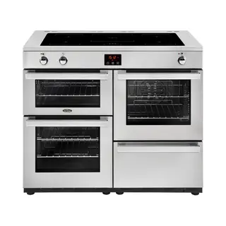Belling Cookcentre 110 Ei Range-fornuis Electrisch Inductiekookplaat zones Roestvrijstaal