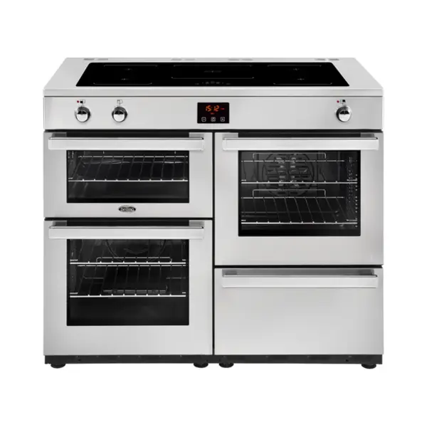 Belling Cookcentre 110 Ei Range-fornuis Electrisch Inductiekookplaat zones Roestvrijstaal thumbnail