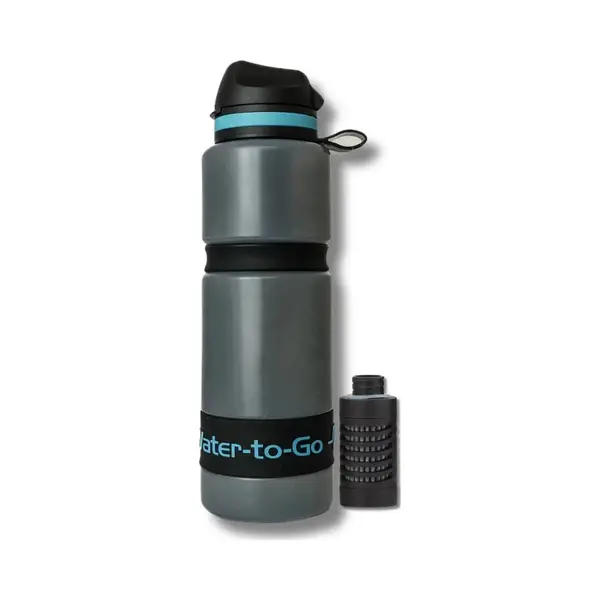 Water To Go Trinkflasche 0, 75 L, Mit Filter - Wasser Direkt Aus Fluss, See Oder Leitung Trinken | Ultraleicht & Bpa-frei | 200L Filterleistung | thumbnail