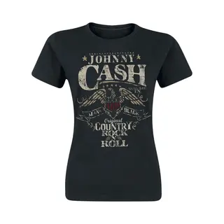 Johnny Cash Rock 'n' Roll T-Shirt Black