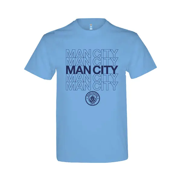 Source Lab Limited Manchester City T-Shirt Für Erwachsene, Himmelblau, M thumbnail