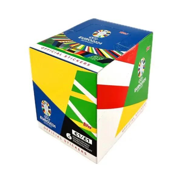 Topps Uefa Euro 2024 Stickers - 100 Packet Display - 600 Stickers thumbnail