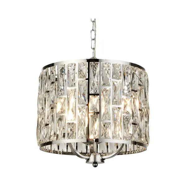 Searchlight Bijou - Pendelleuchte - Ø 38 X 150 Cm - Chrom thumbnail