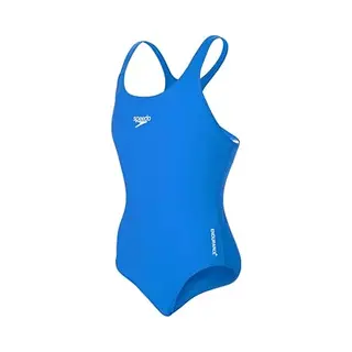 Speedo Girl's Eco Endurance+ Medalist Swimsuit | Chlorine Resistance | Recycled Fabric | Comfort Fit | Swiming LeSons | Swim Holiday, Bondi Blue,