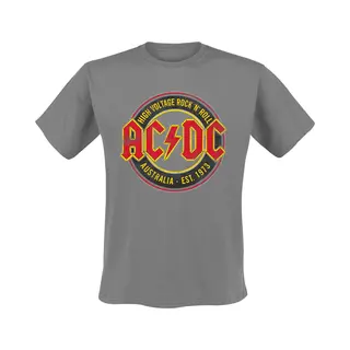 Ac/Dc High Voltage - Rock 'N' Roll - Australia Est. 1973 T-Shirt Grey