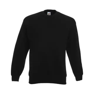 Fruit Of The Loom Men's Premium 70 30 Set-In Sweatshirt In Black | Size, Small