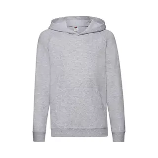 Fruit Of The Loom Kinderen Unisex Lichtgewicht Sweatshirt Met Capuchon / Hoodie (Heather Grijs)