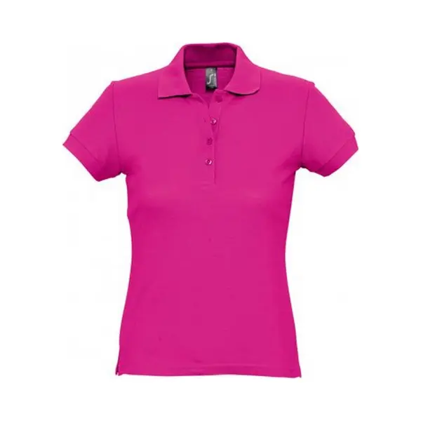 Sol'S Women's Passion Pique Short Sleeve Polo Shirt In Fuchsia | Size, Large thumbnail