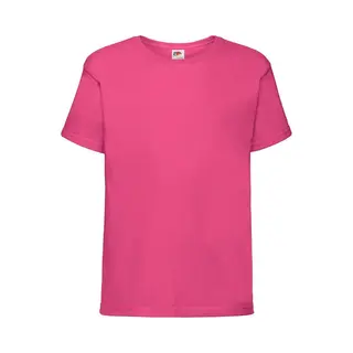 Fruit Of The Loom Kids Sofspun® T-shirt - Fuchsia Roze - 164 - 14/15 Jaar