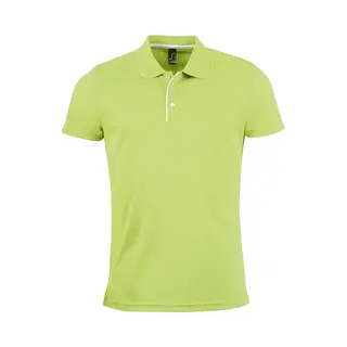 Sol'S Men's Performer Short Sleeve Pique Polo Shirt In Green | Size, Large