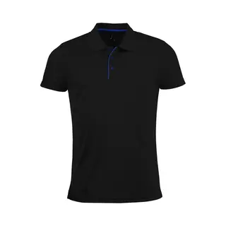 Sol'S Men's Performer Short Sleeve Pique Polo Shirt In Black | Size, Xl