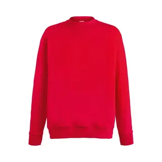 Fruit Of The Loom Heren Lichtgewicht Set-In Sweatshirt (Rood)