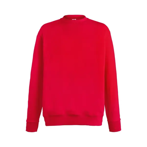 Fruit Of The Loom Heren Lichtgewicht Set-In Sweatshirt (Rood) thumbnail