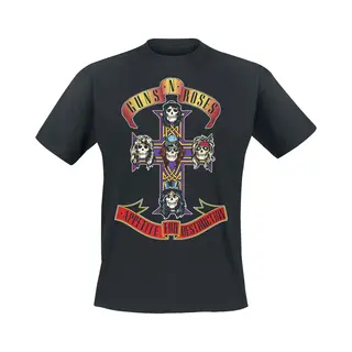 Guns N' Roses Appetite For Destruction - Cover T-Shirt Black