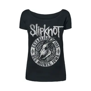 Slipknot Flaming Goat T-Shirt Black