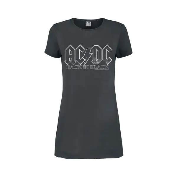 Ac/Dc Mini-jurk - Amplified Collection - Back In Black - S - Voor Vrouwen - Actraciet thumbnail
