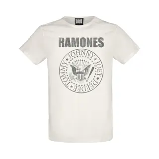 Ramones Amplified Collection - Vintage Shield T-Shirt White